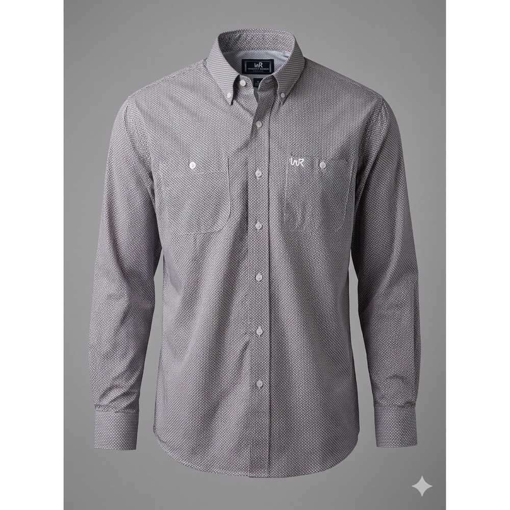 Whiskey Ranch Long Sleeve Shirt Logo On Pocket Size XL
